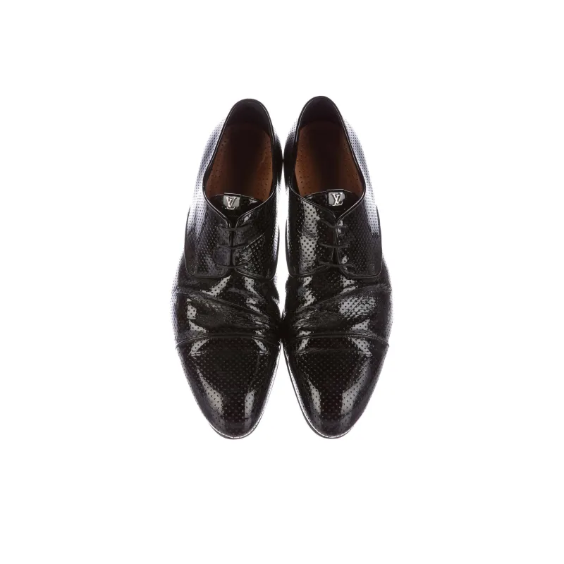 LOUIS VUITTON Haussmann Derby Shoes 'Black'-4