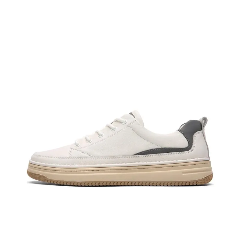 CROWN Low Top Skateboard Shoes Men's White-0