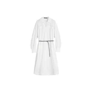 ELLE Long Sleeved Dresses Women's White