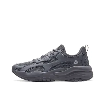 PEAK Tidal Wave Cushioning Anti Slip And Wear Resistant Rebound Low Top Casual Shoes Men's Paloma Gray