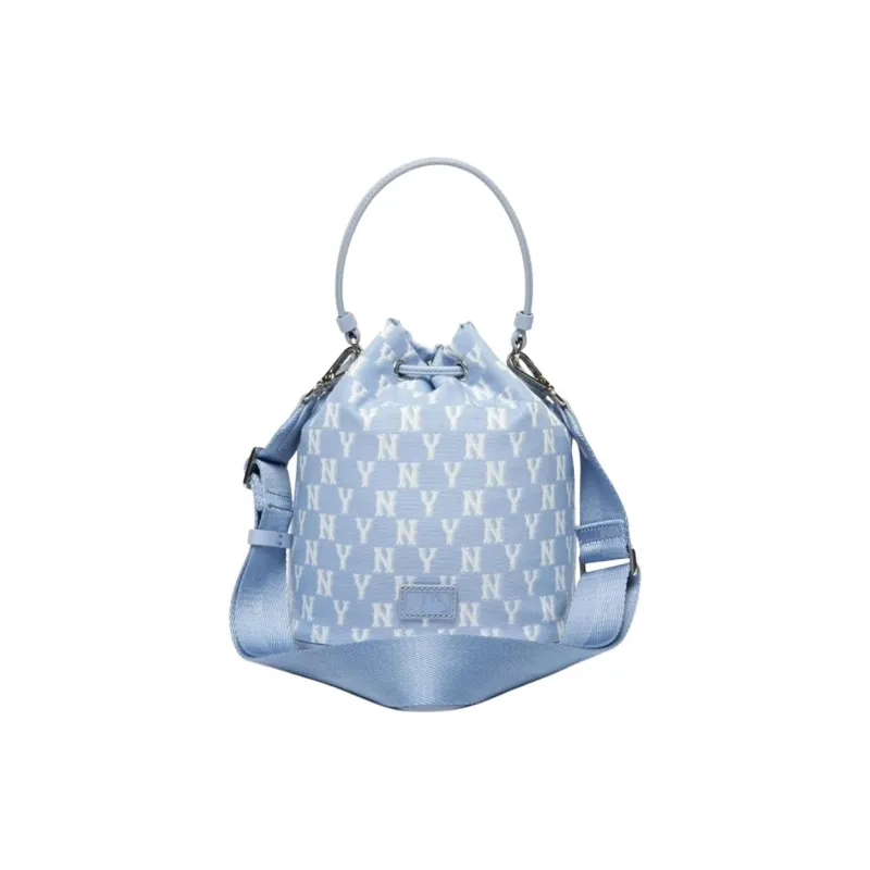 MLB Monogram Collection Polyester Bucket Bags Handbags Shoulder Bag Crossbody Bag Regular Women's Blue-3