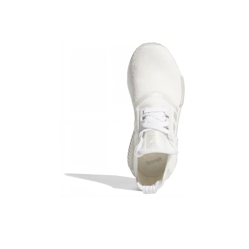 Adidas Nmd R1 White Silver Metallic Women's-4
