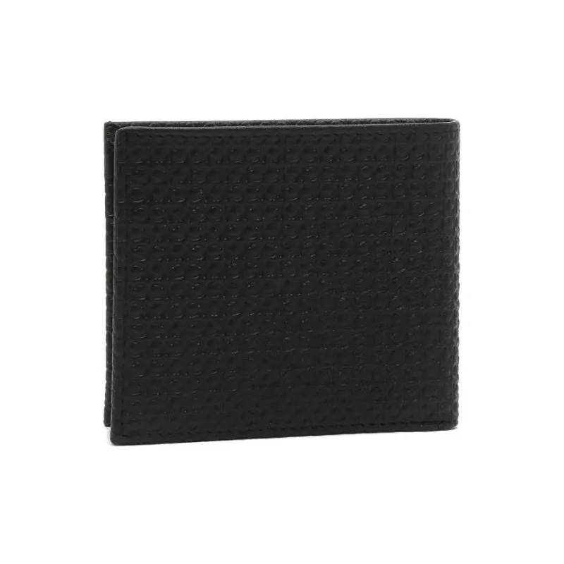 CK/Calvin Klein Cow Leather Card Holder, Wallet Men's Black-4