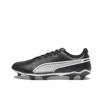 PUMA King MATCH IT Slip Resistant Soccer Shoes Unisex Black White