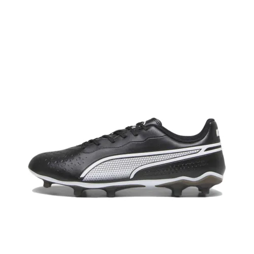 PUMA King MATCH IT Slip Resistant Soccer Shoes Unisex Black White