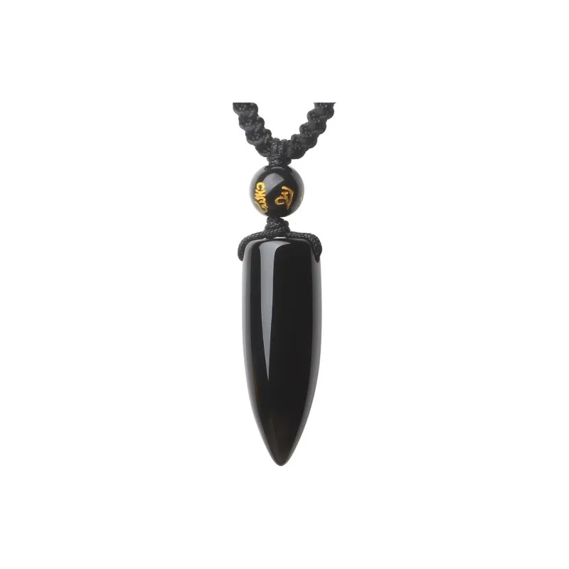 Reiki Obsidian Jade Necklaces Unisex-0