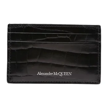 Alexander McQueen Calfskin Wallet Men's Black