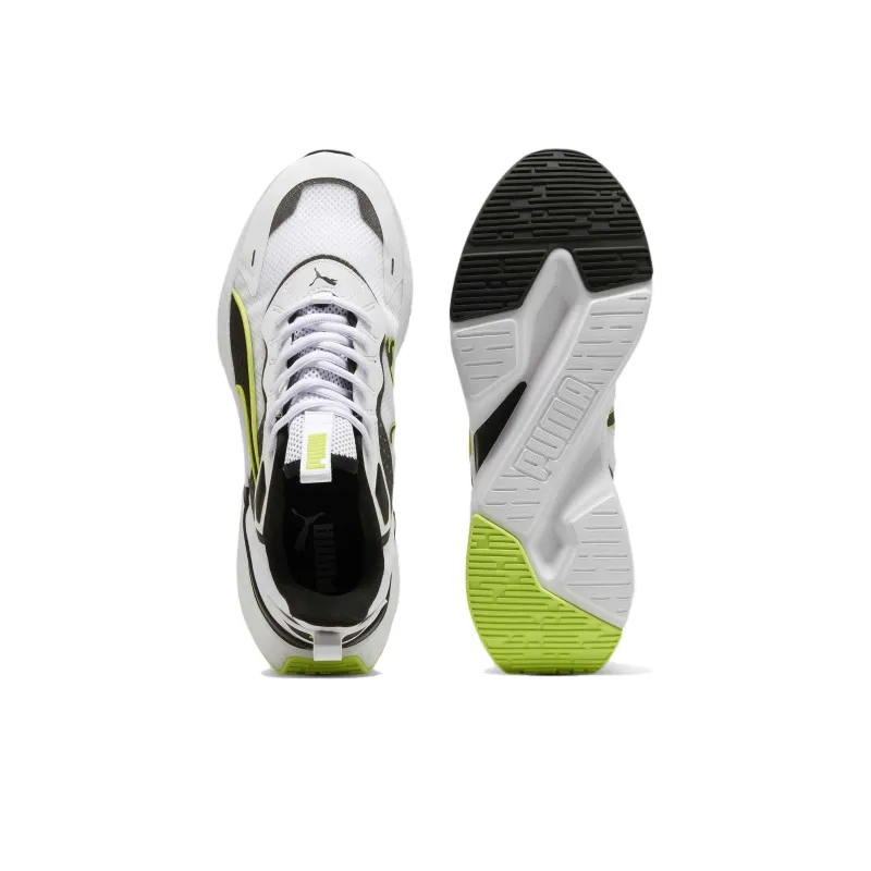 PUMA Softride Sway Slip Resistant Low Top Running Shoes Unisex White Gray Green-4