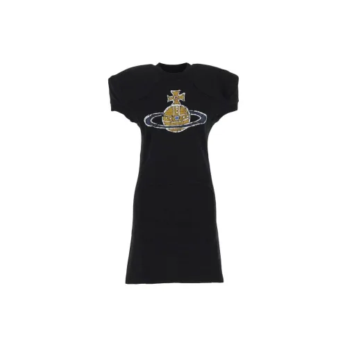 Vivienne Westwood Short-Sleeved Dresses Women's Black