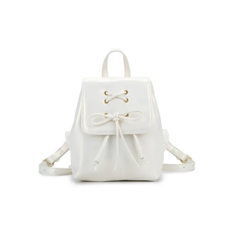 UNITE STAR PU Backpack Regular Women's Pearl White/Pearl Pink/Black/Silver-0