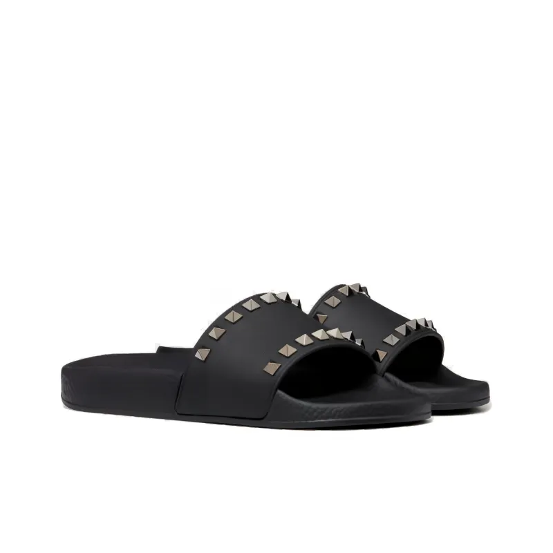 Valentino Women's Rockstud Slide 'Black'-2