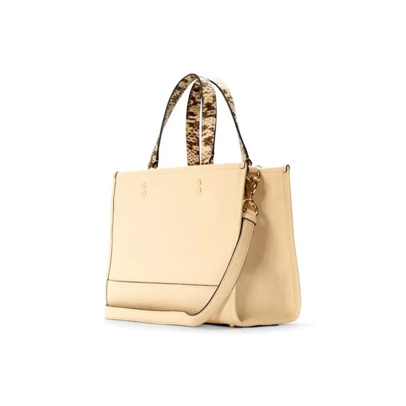 COACH Basquiat Collaboration Dempsey PVC Tote Bag, Shopping Bag, Crossbody Bag, Handbag Women's Ivory White-2