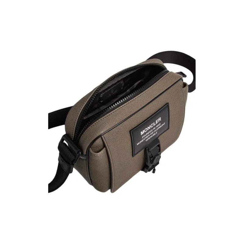 Moncler Fabric Shoulder Bag, Crossbody Bag Men's Brown-2