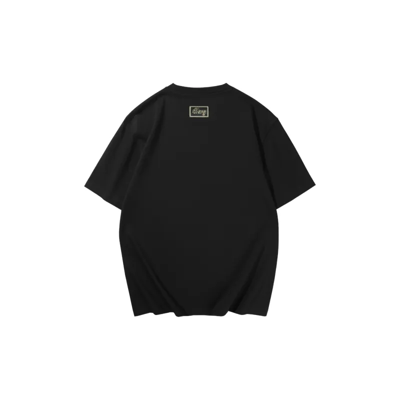 HLA T Shirts Men Black Pattern Q8-1