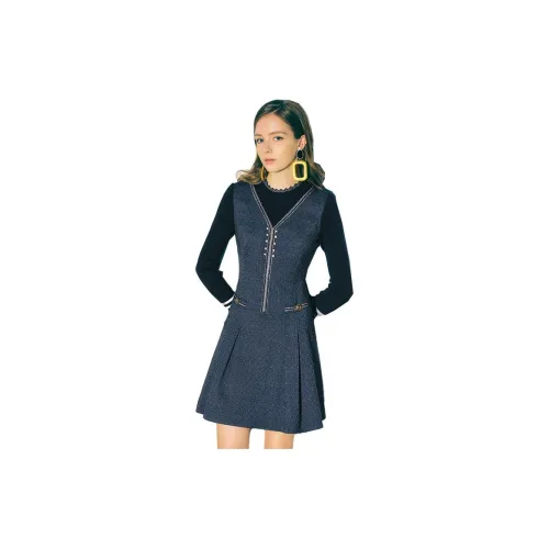 PSALTER Long-Sleeved Dresses Women's Royal Blue