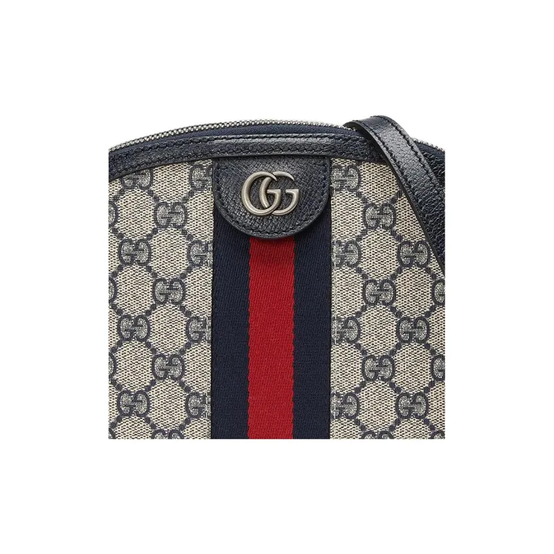 GUCCI Canvas With Leather Dome Bag, Crossbody Bag, Shoulder Bag Small Size Women's-7