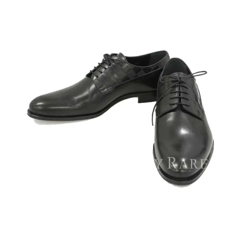 LOUIS VUITTON Haussmann Derby Shoes 'Black'-3