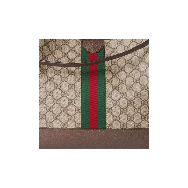 GUCCI Ophidia With Leather Bucket Bag, Shoulder Bag Women's Beige & Ebony-7