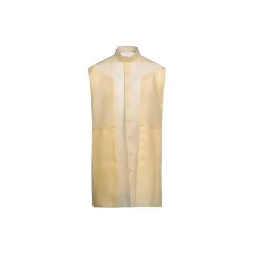 RICK OWENS Vests Men Yellow