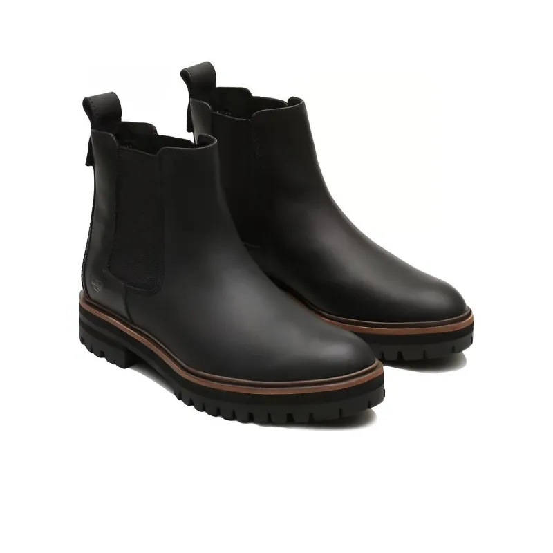 Timberland London Square Short Chelsea Boots Women's Black-2