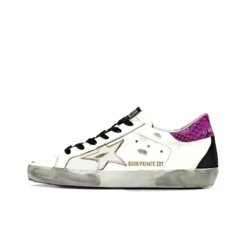 Golden Goose Super-Star Private Edition Stylish Skateboarding Shoes Women's White Old-fashioned