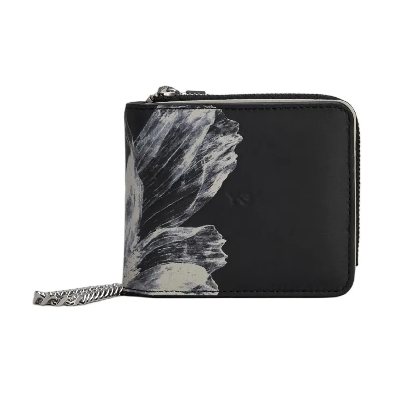 Adidas Y-3 Collaboration Leather Wallet Regular Unisex Black-0