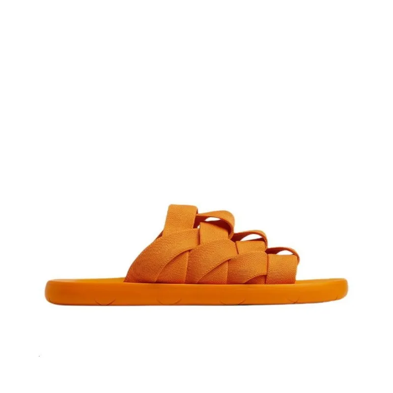 Bottega Veneta Plat Stylish Sandal Men's Orange-1