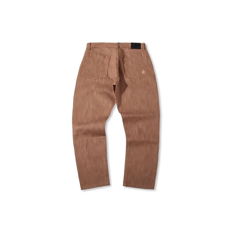 TEKABLU Jeans Men's Raw Denim Camel-1