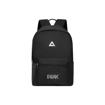 PEAK Polyester Backpack Regular Unisex Cool Black/Beige/Light Pink/Light Blue
