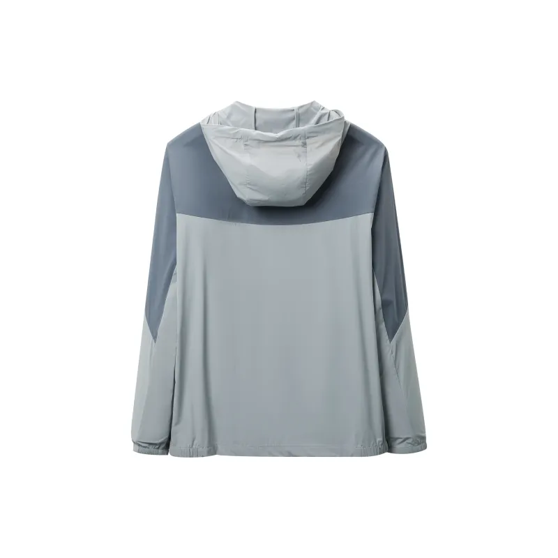 HLA Jackets Men Medium Gray Splicing 48-1