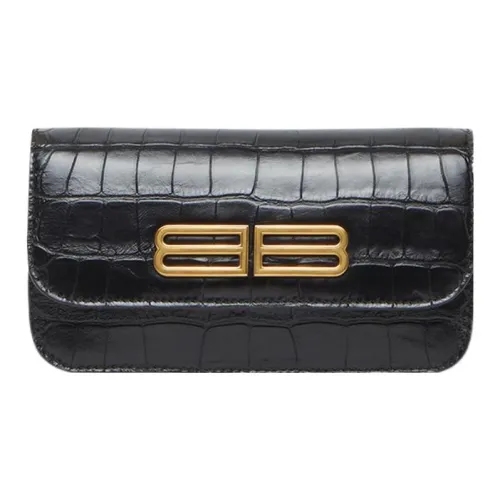 Balenciaga Women's Gossip Wallet On Chain Black