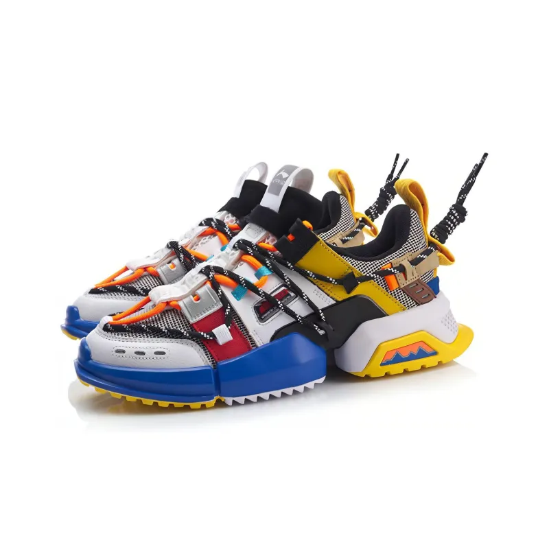LiNing Pan Gu 2019 New York Fashion Apparel Week Collection Cushioned Slip Resistant Low Top Chunky Sneakers Men's-2