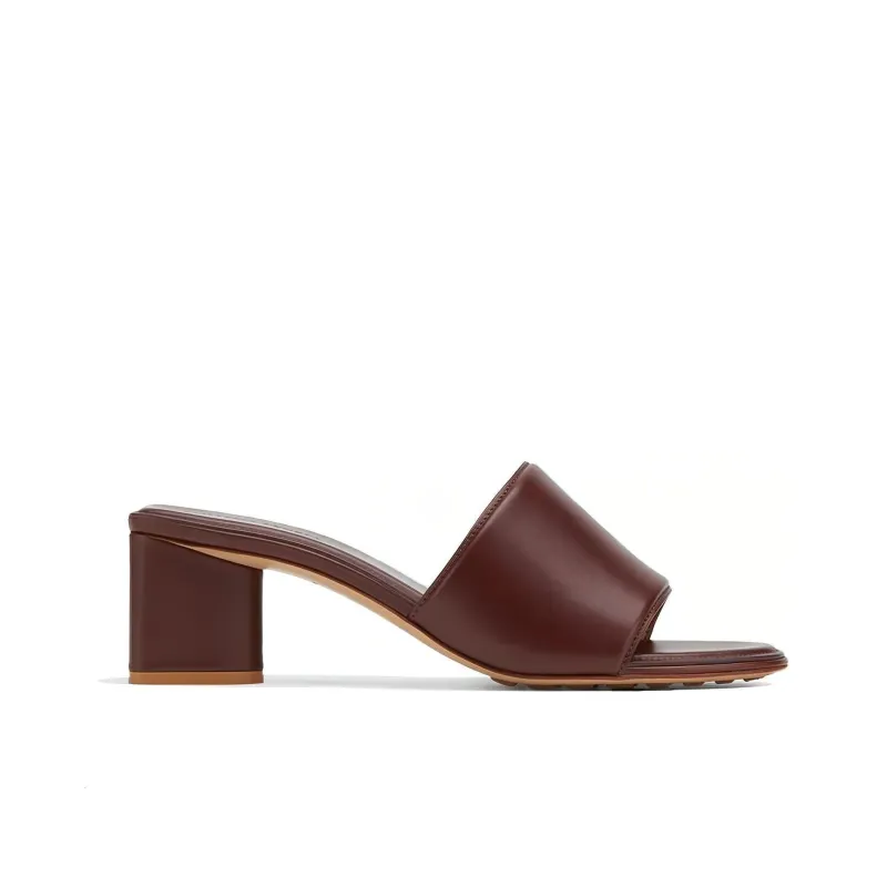 Bottega Veneta The Band Slip On Sandal Brown Women's-1