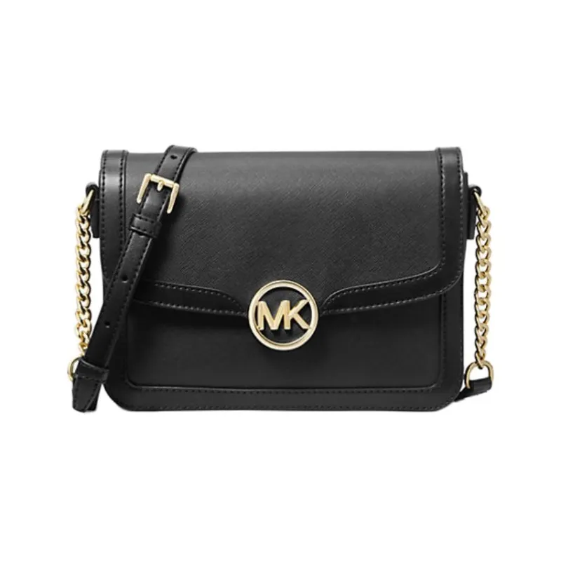 MICHAEL KORS Coated Canvas With Polyester Crossbody Bag, Shoulder Bag Medium Size Women's Black-1