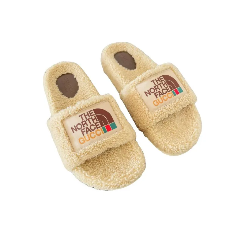 GUCCI The North Face X GUCCI Merino Wool Slide 'Butterscotch'-4