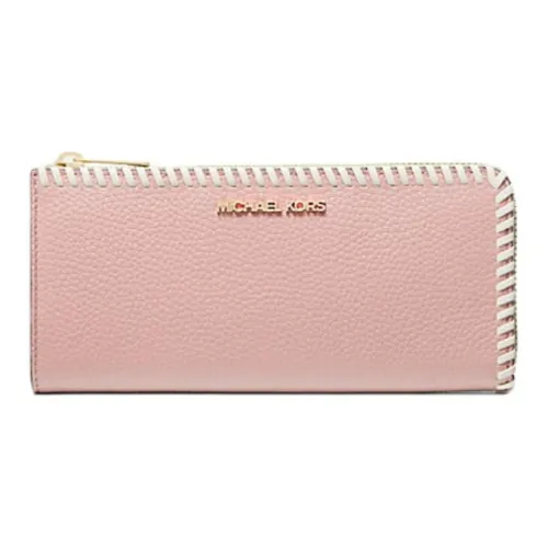 MICHAEL KORS Jet Set Travel Leather Wallet Women's Light Pink