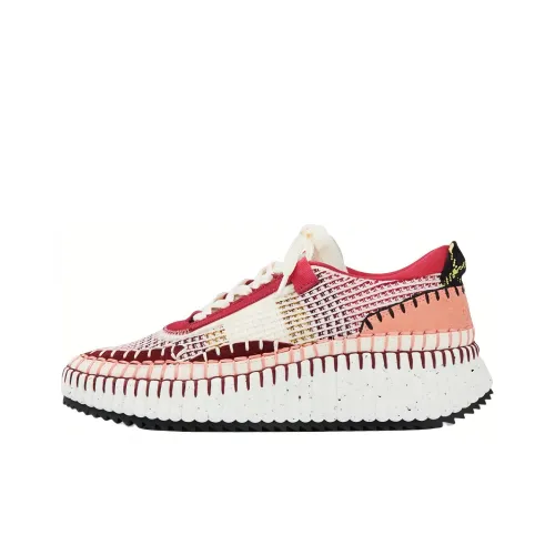 Chloé Casual Shoes Unisex Low-Top Red