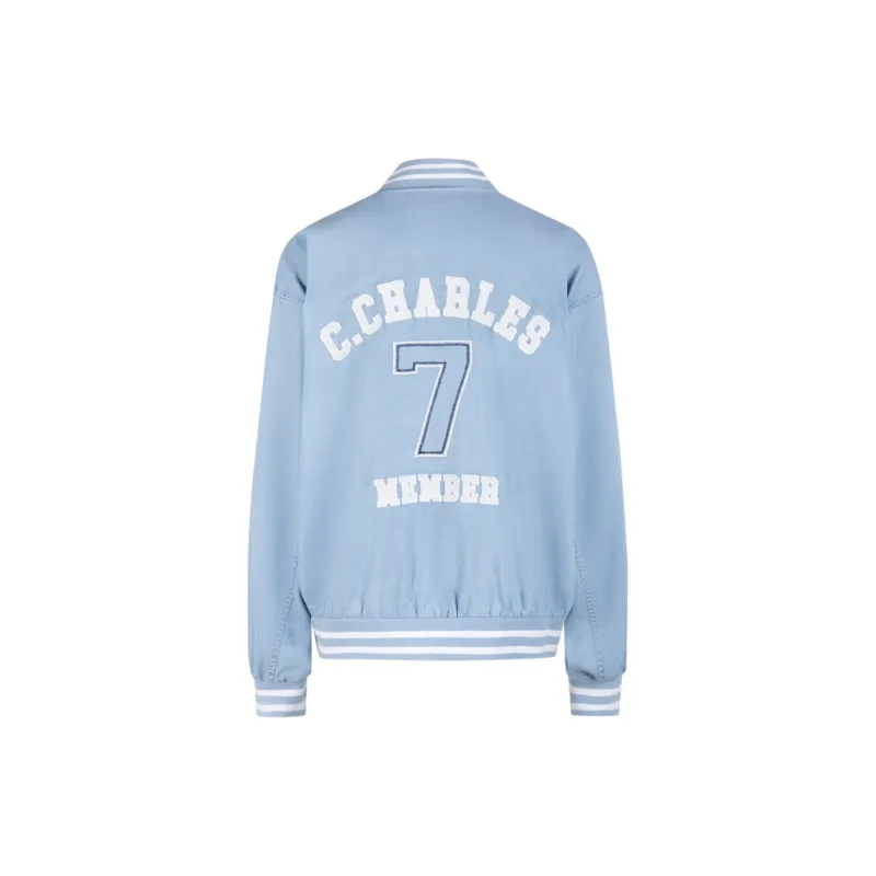 Chester Charles Baseball Jacket Women's Blue-1