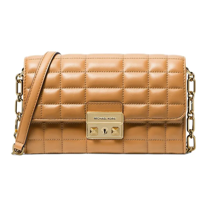 MICHAEL KORS Leather Shoulder Bag Crossbody Bag Large Size Women's Light Roasted Beancurd-4
