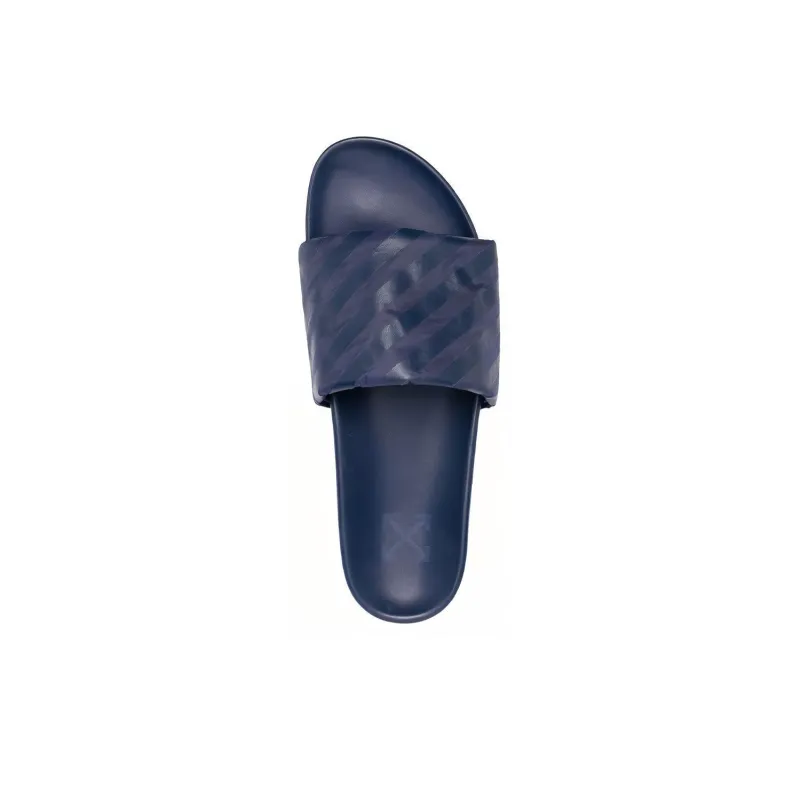 OFF-WHITE Diag Slide Slippers Men's Marine Blue-2