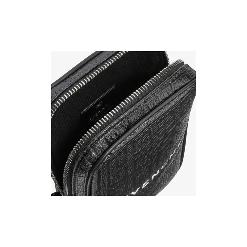 Givenchy Embossed Logo Vertical Bag Small Black/White-3