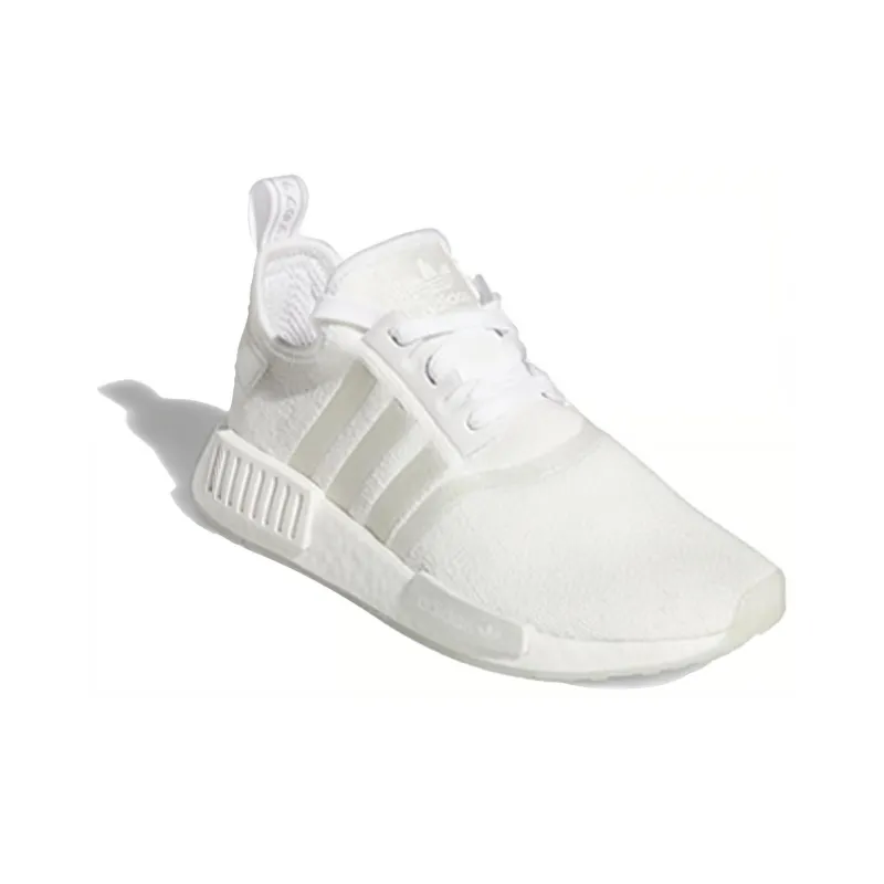 Adidas Nmd R1 White Silver Metallic Women's-2