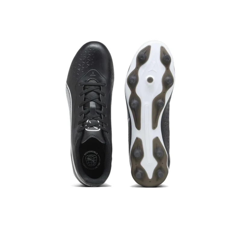 PUMA King MATCH IT Slip Resistant Soccer Shoes Unisex Black White-3