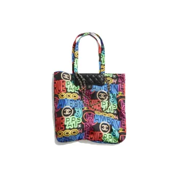 CHANEL WOC Calfskin Combo Bag, Tote Bag, Shopping Bag, Shoulder Bag, Crossbody Bag, Handbag Women's Multicolor/Black