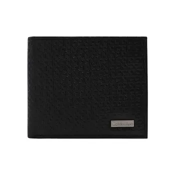 CK/Calvin Klein Cow Leather Card Holder, Wallet Men's Black