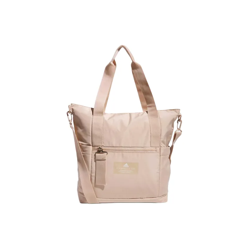Adidas Recycled Polyester Tote Bag Shopping Bag Handbag Unisex Iridescent Beige & White & Multicolor-0