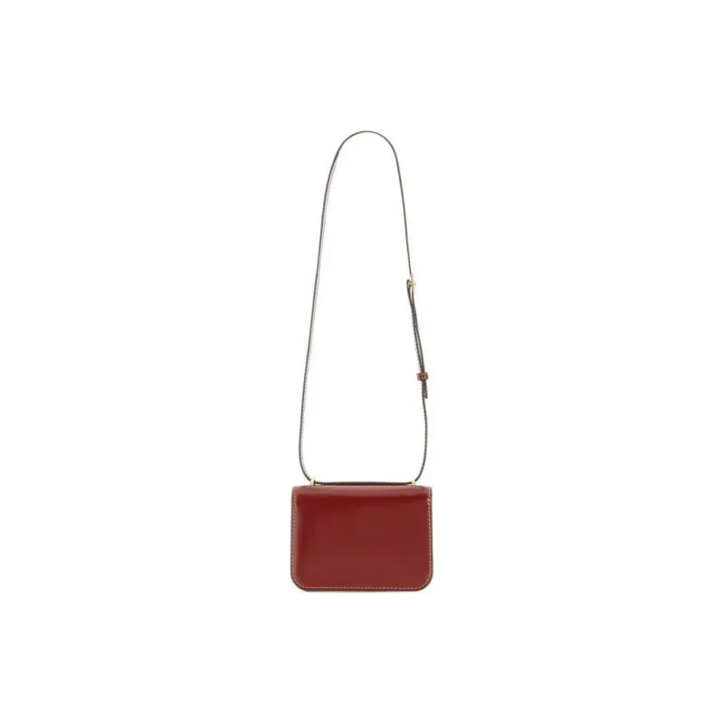 TORY BURCH Cow Leather Shoulder Bag Women's Burgundy-6