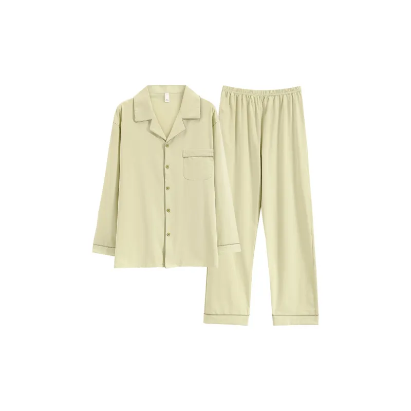 Pretty Lady Pajama Set Men's Light Green-0