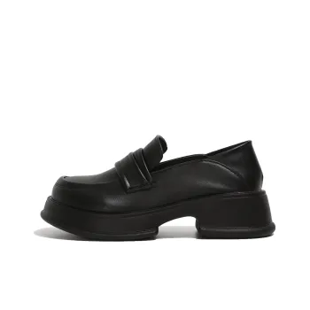 SHUXI Loafers 5cm Women's Black