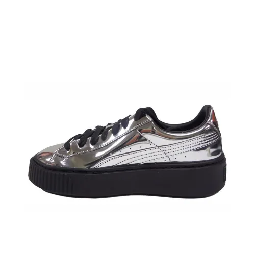 Puma Women's Basket Platform 'Metallic Silver'